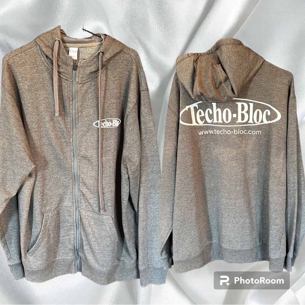 DEX grey logo hoodie size extra large